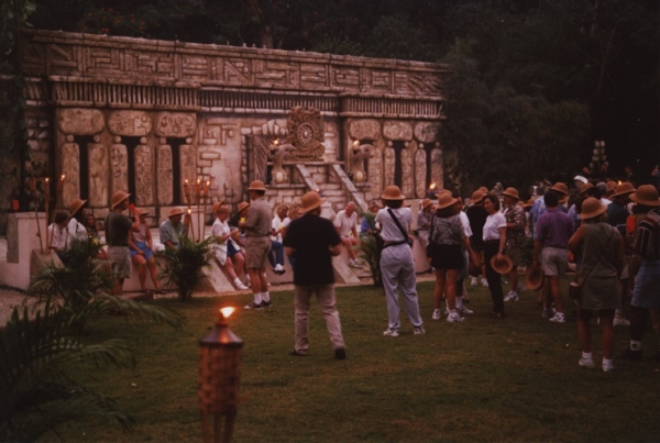 The evening's theme begins